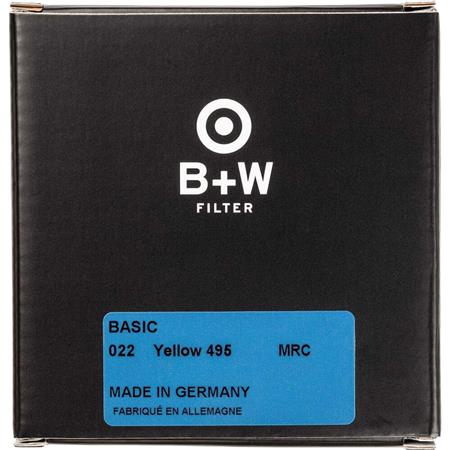 B+W 72mm #495/022 BASIC Yellow MRC Filter