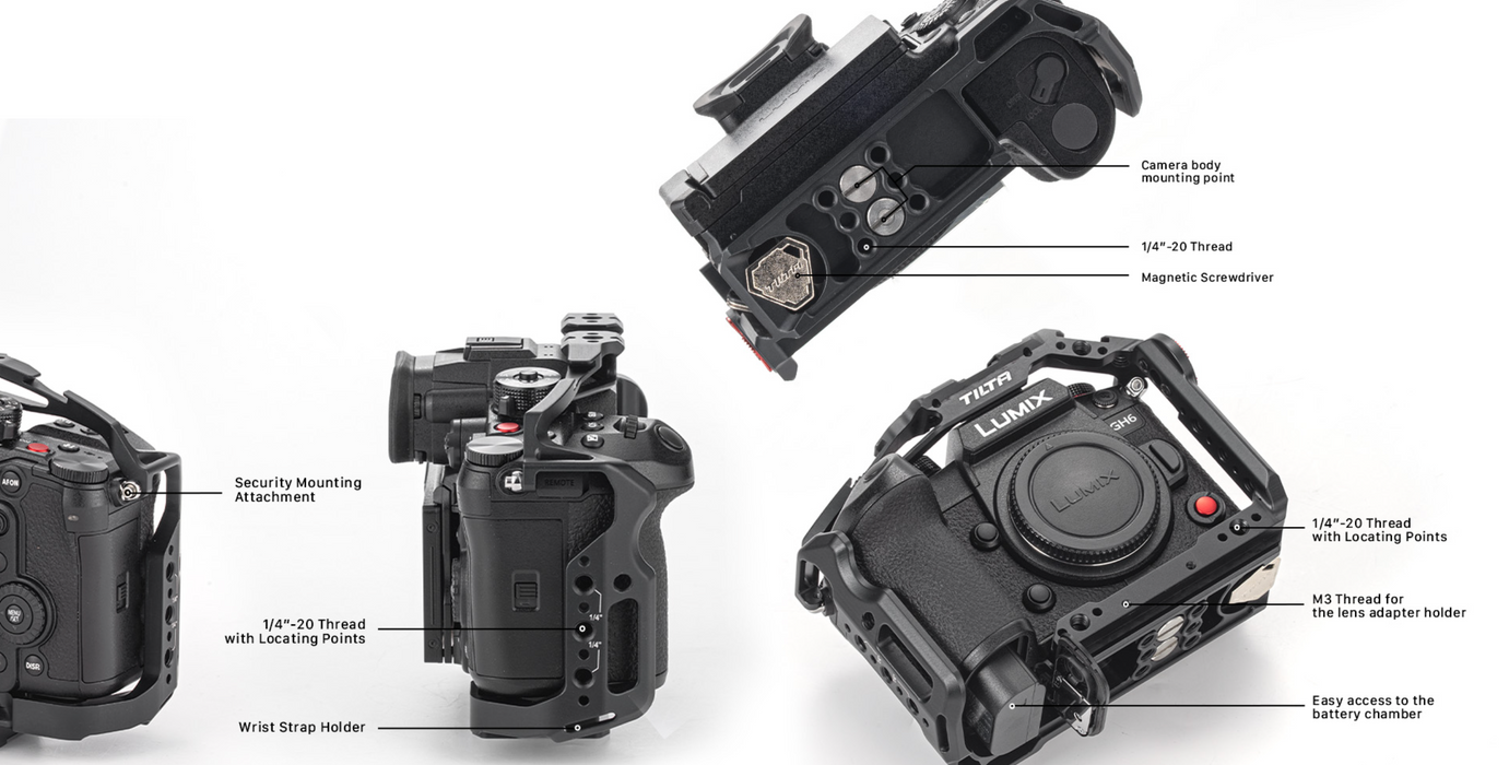 Tilta Full Camera Cage Kit for Lumix GH6 - Black