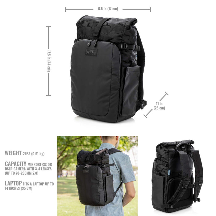 Tenba Fulton 14L V2 All Weather Backpack - Black Camo