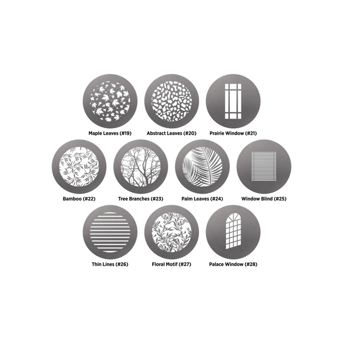 Westcott Environmental Gobo Pack for Optical Spot by Lindsay Adler (10-pack)