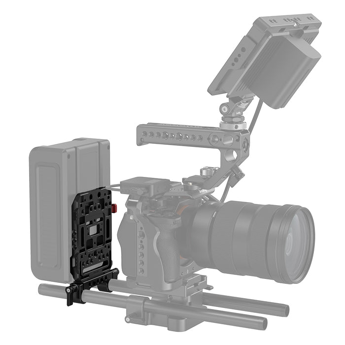 SmallRig V-Mount Battery Plate with 15mm Rod Clamp & Adjustable Arm 2991