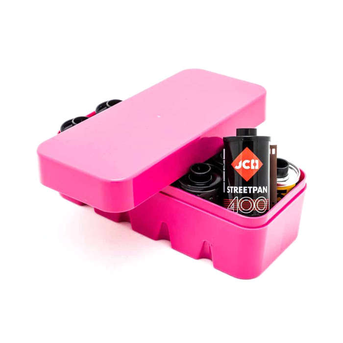 Japan Camera Hunter Film Case, Holds 10 Rolls 35mm - Pink