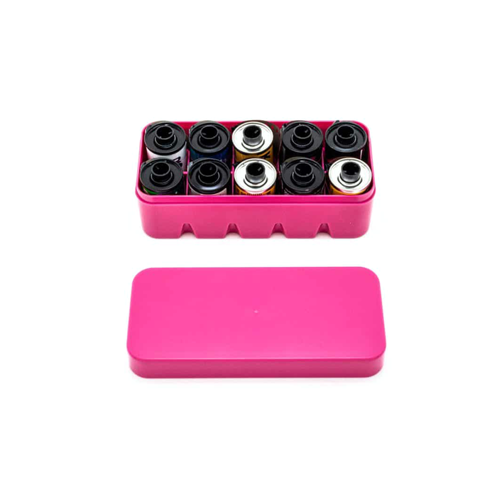 Japan Camera Hunter Film Case, Holds 10 Rolls 35mm - Pink