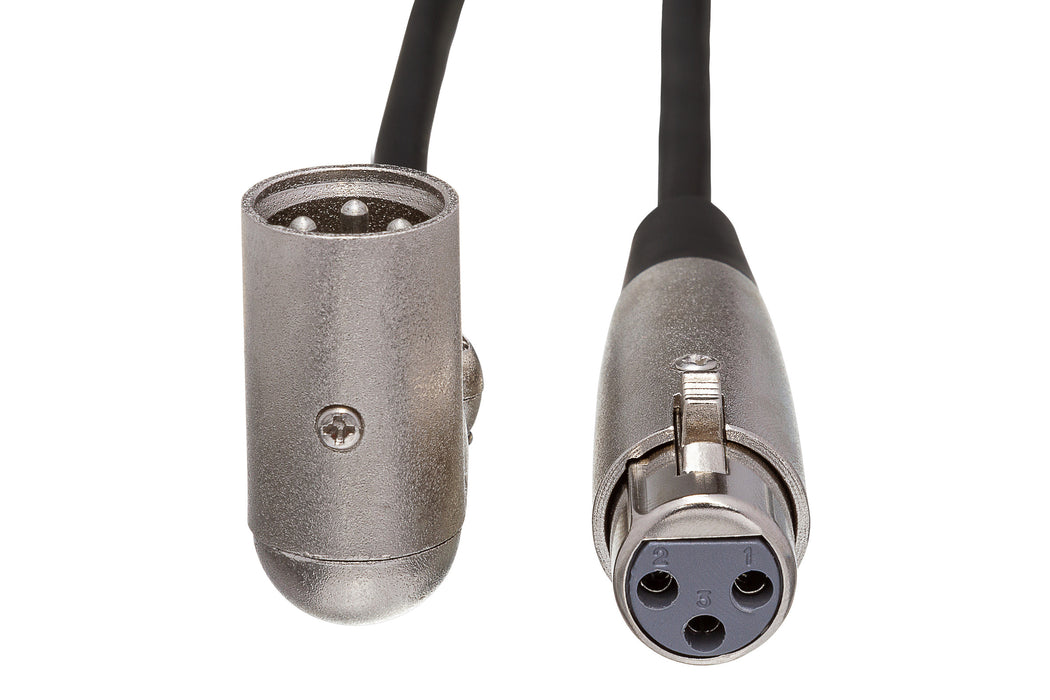Hosa 3-Pin XLR Female to XLR Angled Male Cable - 1.5'