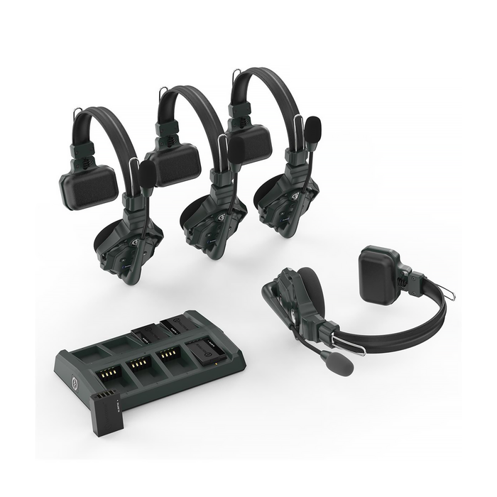 Hollyland Solidcom C1 Full-Duplex Wireless Intercom System with 4 Headsets