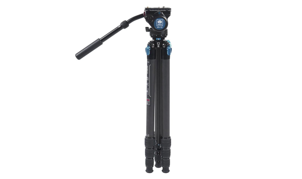 Sirui ST-224 Quick Release Carbon Fiber Tripod with VH-10 Video Head
