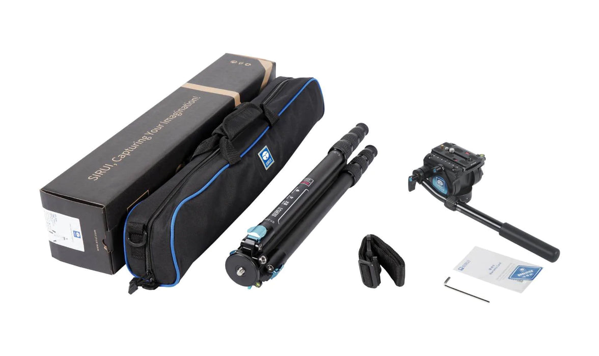 Sirui ST-224 Quick Release Carbon Fiber Tripod with VH-10 Video Head