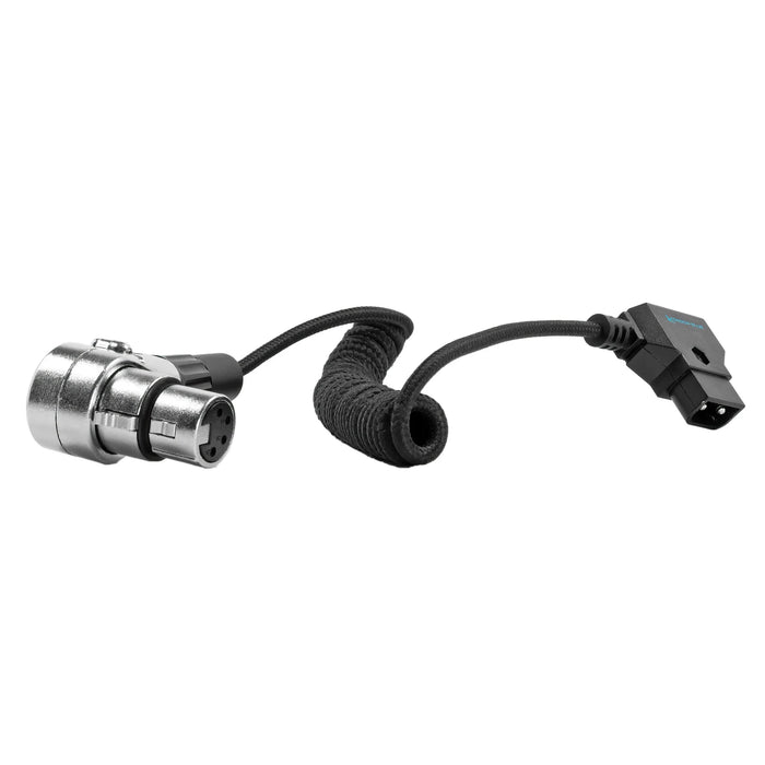 Kondor Blue D-Tap Male to 4-Pin XLR Female Right-Angle Power Cable