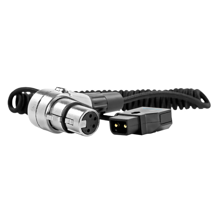 Kondor Blue D-Tap Male to 4-Pin XLR Female Right-Angle Power Cable