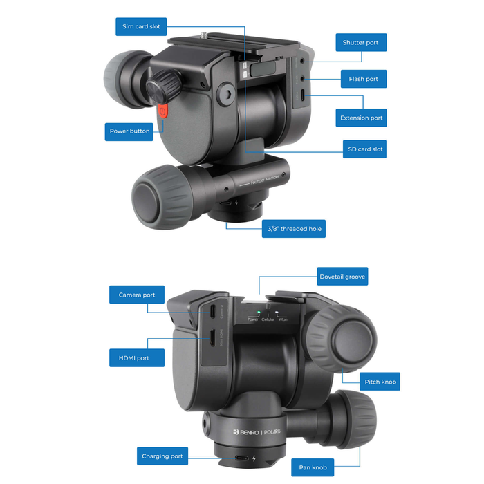 Benro Polaris Astro Edition 3-Axis Smart Tripod Head