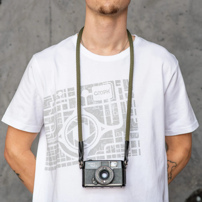 Cooph Rope Camera Strap with Split Ring, 45.3" (115cm) - Army Green