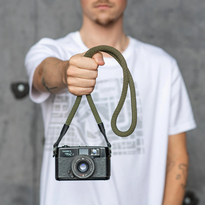 Cooph Rope Camera Strap with Split Ring, 45.3" (115cm) - Army Green