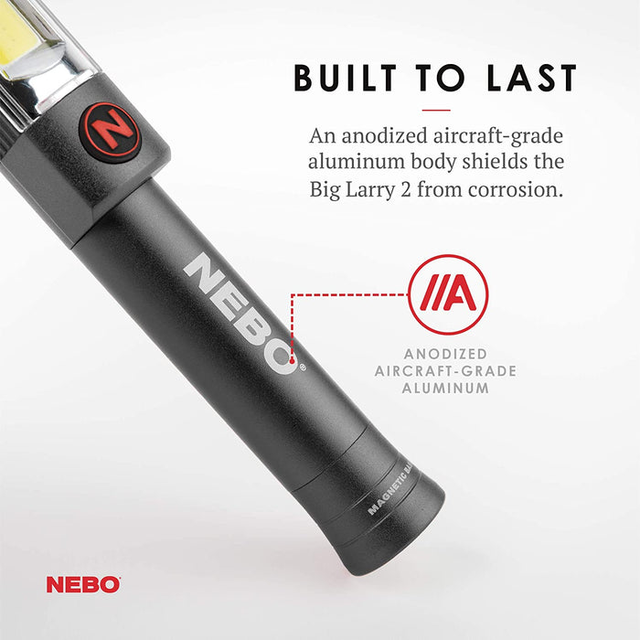 Nebo Big Larry 2 LED Work Light - Storm Gray