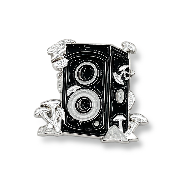 Glazer's Vintage Camera Mushroom Pin