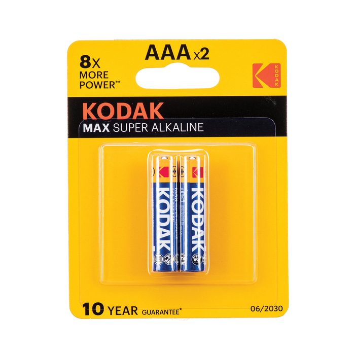 Kodak AAA Alkaline Batteries, 2-Pack
