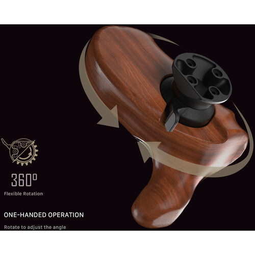 Tilta Advanced Side Wooden Handle Type IX – Black (One Pair)