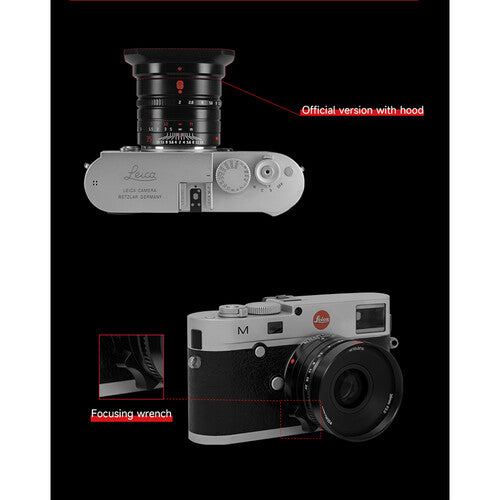 7Artisans Photoelectric 35mm f/2 Mark II Lens for Leica M - Black