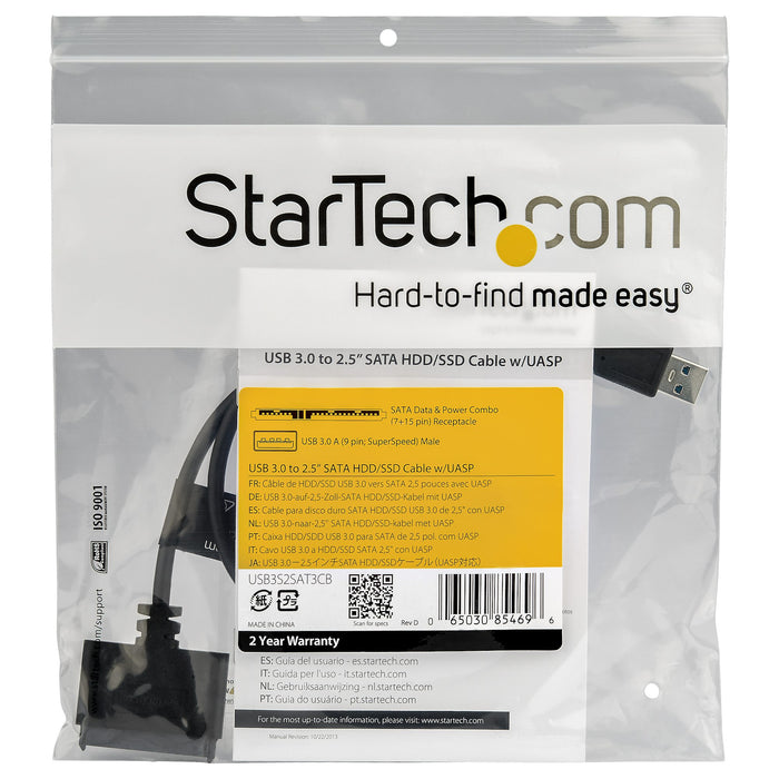 Startech USB 3.0 to SATA 2.5" SSD Adapter