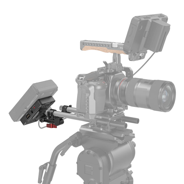 SmallRig V-Mount Battery Adapter Plate (Basic Version) with Dual-Rod Clamp and Extension Arm 3499