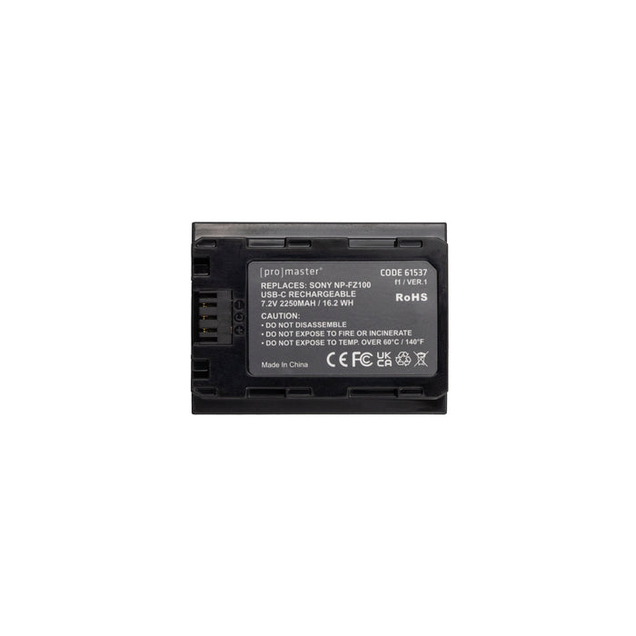 ProMaster Sony NP-FZ100 Li-ion USB-C Rechargeable Battery