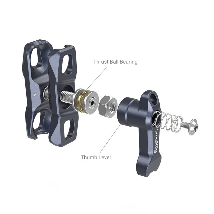 SmallRig Magic Arm with Dual Ball Heads, 1/4”-20 Screw and NATO Clamp 3875