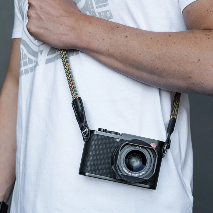 Cooph Rope Camera Strap with Split Ring, 45.3" (115cm) - Orange Sagebrush