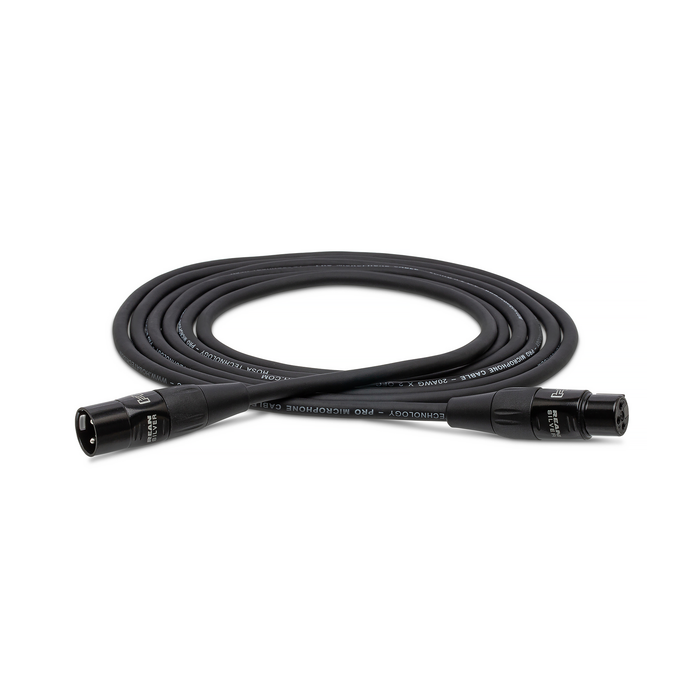 Hosa Pro REAN XLR Male to XLR Female Microphone Cable - 5'