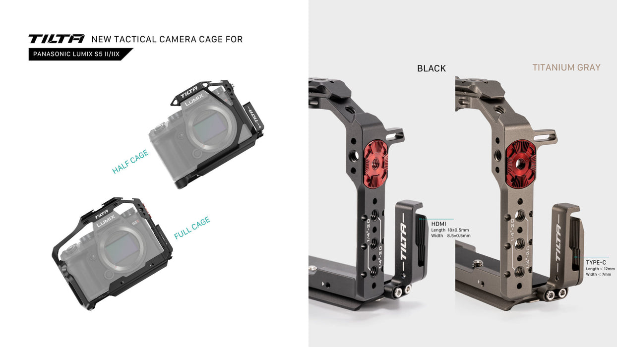 Tilta Full Camera Cage for Lumix S5 II/IIX - Black