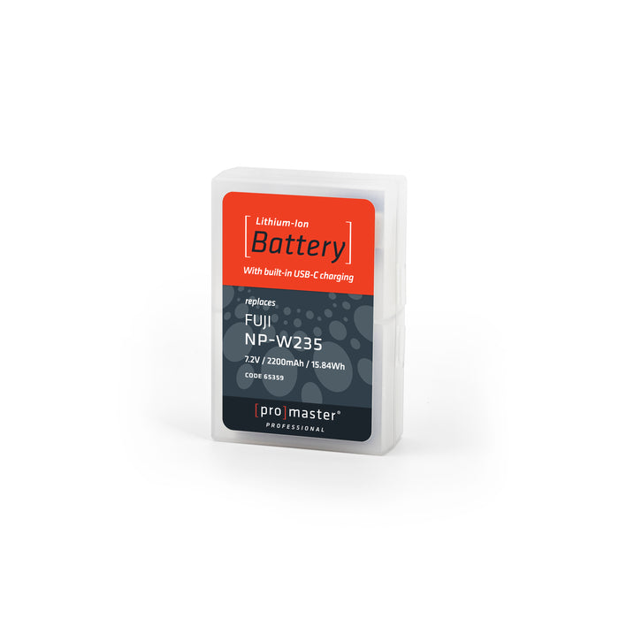 ProMaster Li-ion Battery for Fuji NP-W235 with USB-C Charging