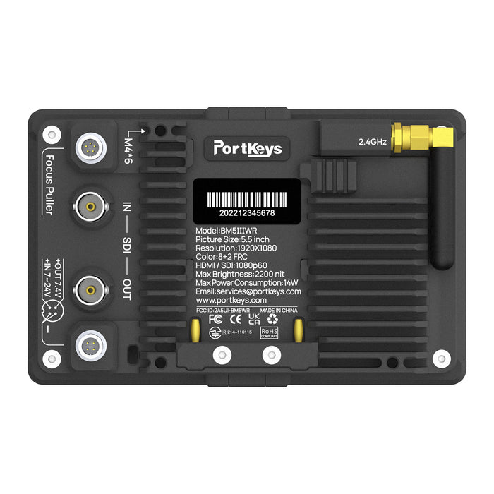 Portkeys BM5 III WR 5.5" HDMI Touchscreen Monitor with Camera Control