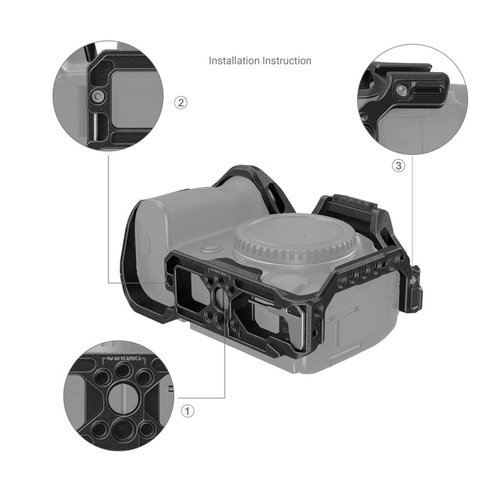 SmallRig “Black Mamba” Camera Cage for Canon EOS R5, R5C & R6 3233B