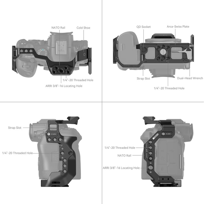 SmallRig Camera Cage for Canon EOS R6 Mark II 4159