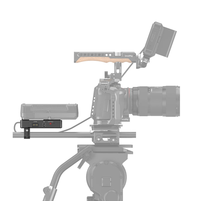 SmallRig V-Mount Battery Adapter Plate (Basic Version) with Dual Rod Clamp 3498