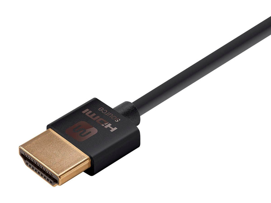 Monoprice 4K Slim High Speed HDMI Cable 10ft - 18Gbps Active Black