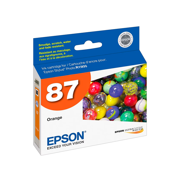 Epson 87 UltraChrome Orange Ink Cartridge for Stylus Photo R1900 Printer