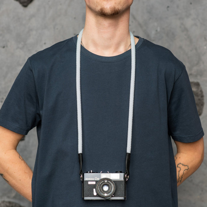 Cooph Rope Camera Strap with Split Ring, 45.3" (115cm) - Silver Gray
