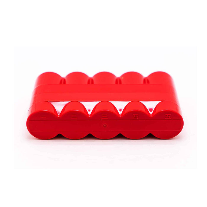 Japan Camera Hunter Film Case, Holds 5 Rolls 120 - Red