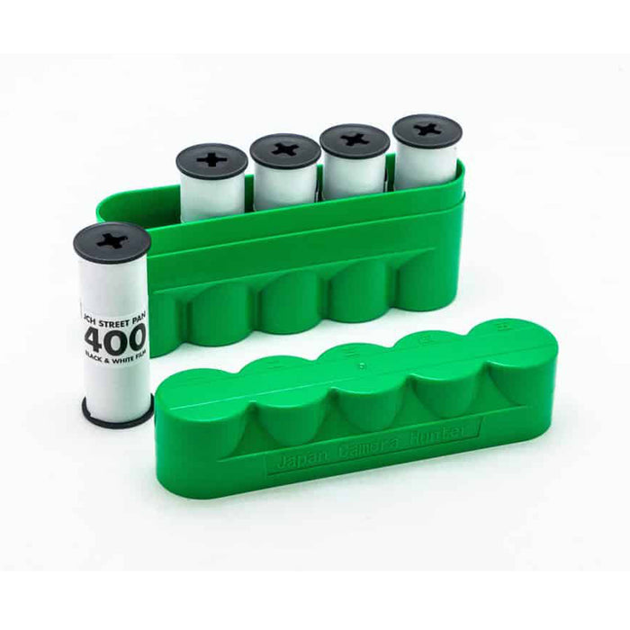Japan Camera Hunter Film Case, Holds 5 Rolls 120 - Green