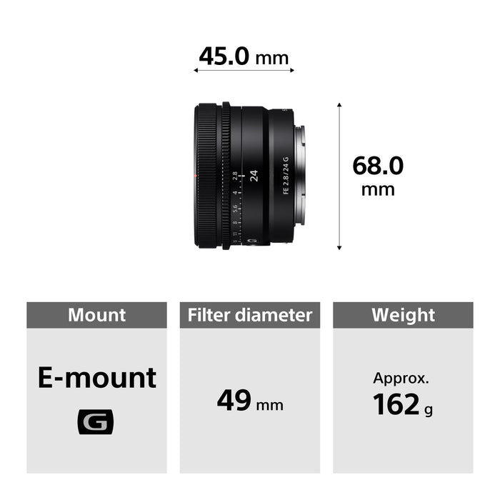 Sony FE 24mm f/2.8 G Lens