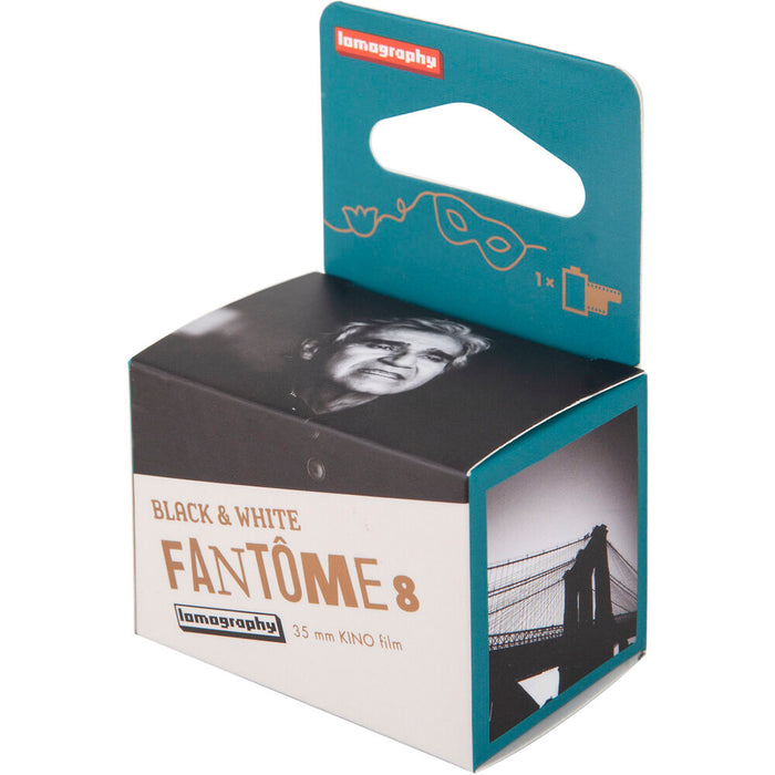 Lomography Fantôme Kino 8 Black & White Negative - 35mm Film, 36 Exposures, Single Roll
