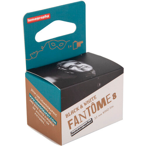 Lomography Fantôme Kino 8 Black & White Negative - 35mm Film, 36 Exposures, Single Roll