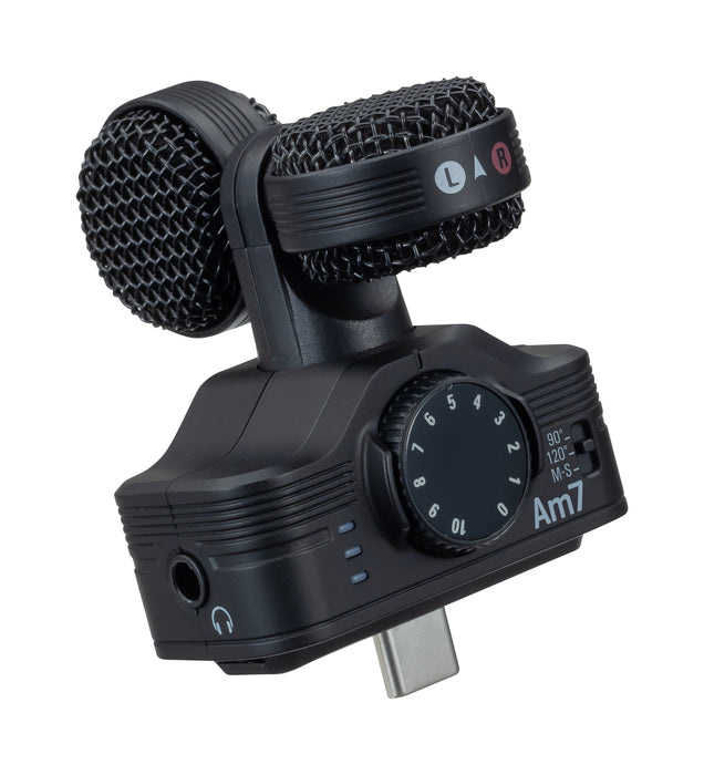 Zoom Am7 Mid-Side Stereo Microphone for Android Devices with USB-C Connector