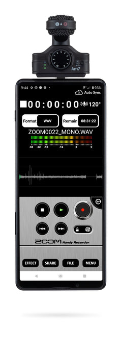 Zoom Am7 Mid-Side Stereo Microphone for Android Devices with USB-C Connector