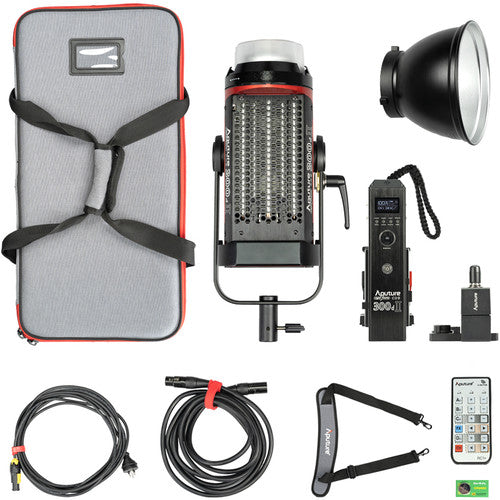 Aputure LS C300D II LED Light Kit with V-Mount Battery Plate