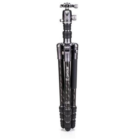 Benro Bat Carbon Fiber Two Series 4-Leg Section Travel Tripod/Monopod with VX25 Ballhead