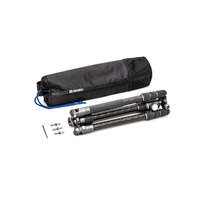Benro Bat Carbon Fiber Two Series 4-Leg Section Travel Tripod/Monopod with VX25 Ballhead