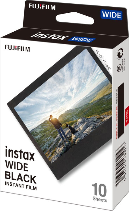 Fujifilm Instax Wide Color Instant Film - Black Frame, 10 Exposures