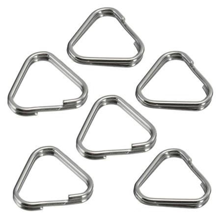 Hama 12mm Triangular Split Rings, 6 Pack