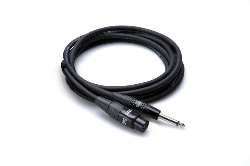 Hosa Pro 10' XLR3M to 1/4" TS Mic Cable